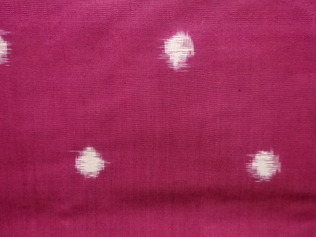 JAPANESE KIMONO / ANTIQUE KIMONO / SILK / MEISEN / WOVEN DOTS